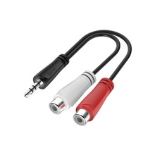 ADAPTER JACK 3,5mm STEREO WT. - 2xCINCH GN.