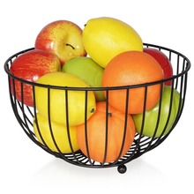 Koszyk na owoce i warzywa kosz metalowy czarny miska loft 25 cm