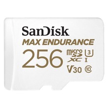 MAX ENDURANCE microSDXC 256GB + SD Adapter 120000 godzin ciągłego nagrywani