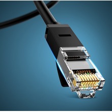 Płaski kabel sieciowy UGREEN Ethernet RJ45, Cat.6, UTP, 8m (czarny)