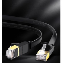 Płaski kabel sieciowy UGREEN Ethernet RJ45, Cat.7, STP, 3m (czarny)