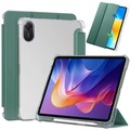 Etui do Xiaomi Redmi Pad 2 11 2025 - przezroczyste z miejscem na rysik i podstawką, zielone
