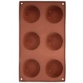 Forma do ciastek i pralin silikonowa brązowa 28x16,5x3 cm