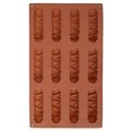 Forma do ciastek i pralin silikonowa brązowa 29x17x1,8 cm