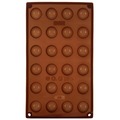 Forma do pralin i czekoladek silikonowa brązowa 30x17,5x1,5 cm