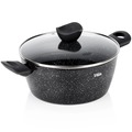 Garnek granitowy ze szklaną pokrywką GRANITICA 24 cm, 3,6 l