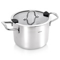 Garnek stalowy z pokrywką VENICE 20 cm, 4,6 l