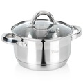 Garnek stalowy ze szklaną pokrywką INOXCELLENT 18 cm, 2,5 l