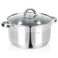 Garnek stalowy ze szklaną pokrywką INOXCELLENT 24 cm, 5,8 l