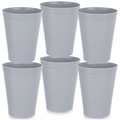 Kubki plastikowe szare SANDY 300 ml 6 szt.