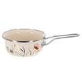 Rondel emaliowany kremowy MAKI 14 cm, 650 ml