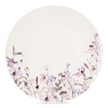 Talerz deserowy porcelanowy biały kwiaty LOUKA 20,5 cm