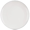 Talerz obiadowy płytki porcelanowy biały DECORA 27 cm