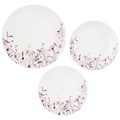 Zestaw serwis obiadowy porcelanowy kwiaty LOUKA 18 el.